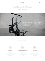 创意自行车设计网站模板