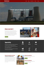 机械工业公司网站模板