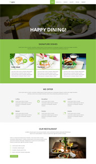 绿色饮食养生HTML5模板