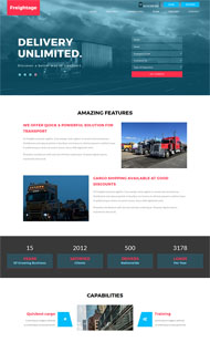 货物运输企业网站模板