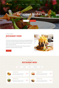 响应式餐厅网站html5模板