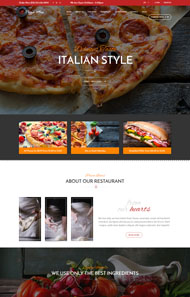 披萨在线订购网站模板