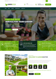 园艺和园林绿化HTML5模板