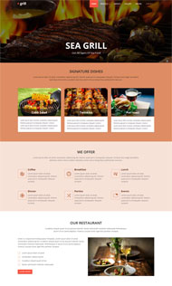 巴西特色美食网站模板