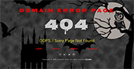 黑色酷炫404错误网站模板