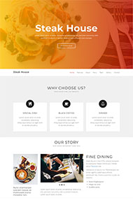 高级餐厅CSS3动画网页模板