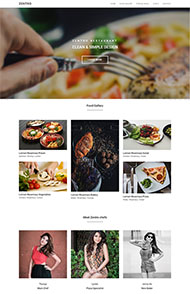 美食餐厅网红店网站模板