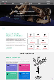 健身房加盟企业网站模板