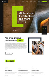 艺术建筑设计公司HTML5模板