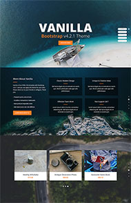 蓝色海洋主题设计网站模板