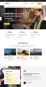 大气工厂工业业务网站模板