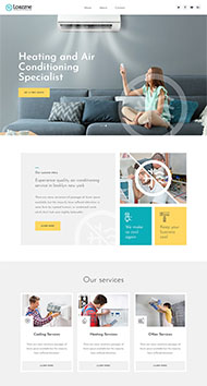 空调安装维修服务HTML5模板