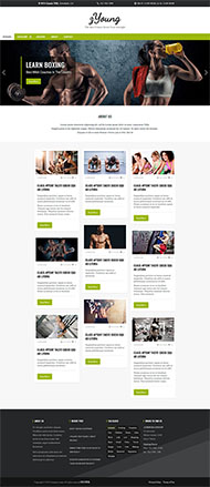 健身运动员日志网站模板