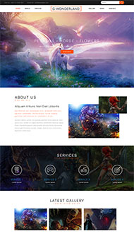 梦幻游戏公司网站模板