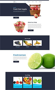 新鲜的水果商店HTML5模板