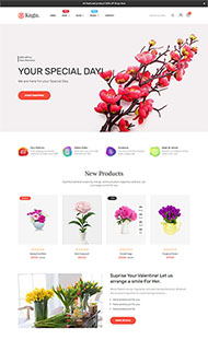 网上花店电商网站HTML5模板