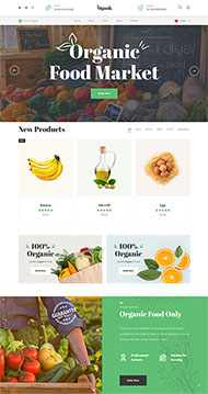 有机食品生态农场网站模板