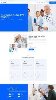 医疗健康咨询服务网站模板