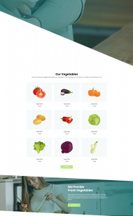 新鲜水果蔬菜店网站模板