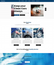 一站式洗车服务平台网站模板