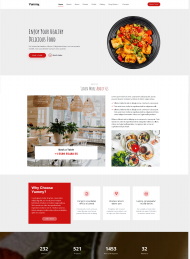 健康餐饮美食连锁机构网站模板