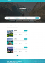 HTML5世界景点旅行网站模板