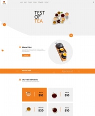 HTML5茶类饮品店宣传网站模板