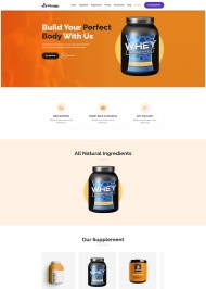 HTML5保健品营养品商城网站模板