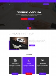 设计开发互联网公司HTML5网站模板