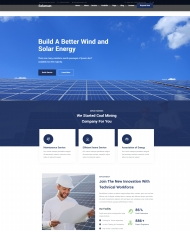 响应式太阳能能源公司网站模板