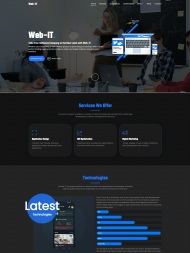 网络技术开发设计服务公司网站模板