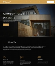 HTML5建筑服务公司宣传网站模板