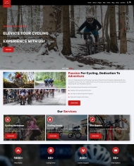 体验自行车骑行服务网站模板