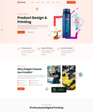 产品设计印刷服务公司网站模板