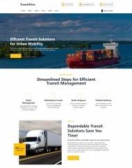 物流交通运输服务公司网站HTML5模板
