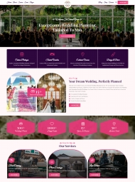 HTML5婚礼策划服务机构网站模板