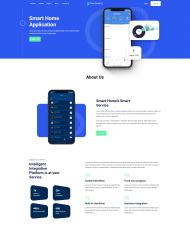 响应式智能家居应用网站模板