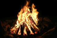 露营篝火火焰图片
