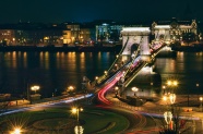 匈牙利伊丽莎白桥夜景图片