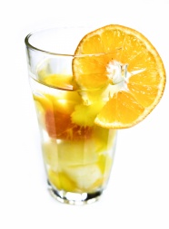 黄色柠檬冰茶图片
