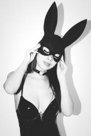兔女郎黑白人体艺术摄影
