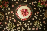 玫瑰花美味奶油蛋糕图片