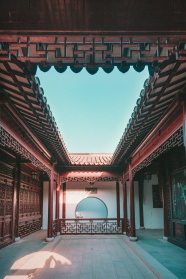 古老中式建筑内景图片