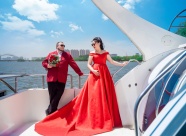游艇婚纱摄影图片