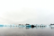 冬季海上冰川图片