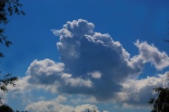 天空积云风景图片