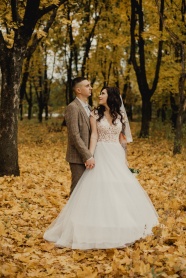 欧美秋季婚纱摄影图片