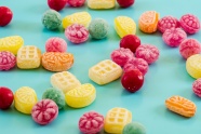 彩色糖果食物背景图片