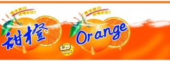 甜橙果汁包装psd素材