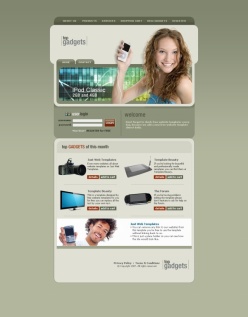 数码产品销售PSD网页设计